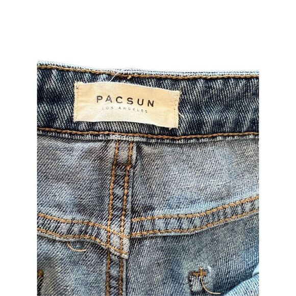 PACSUN distressed High rise mom shorts size 30 - Picture 7 of 12